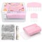 120 Pcs Knit Blocking Combs Pins Kit, 20Pcs Pink Color Knit Blockers Pins Kit, 100 T-pins for Blocking Knitting Crochet, Needlework Projects, Knitting Block Pins Tool for Blocking Mats